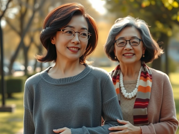 상담실에서 시설 안내를 받는 가족